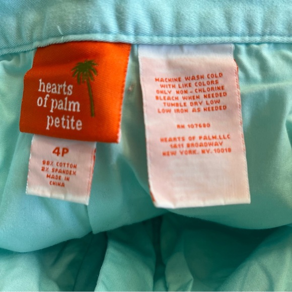 Hearts of Palm Turquoise (Light Blue) Skorts/Shorts - Picture 8 of 10